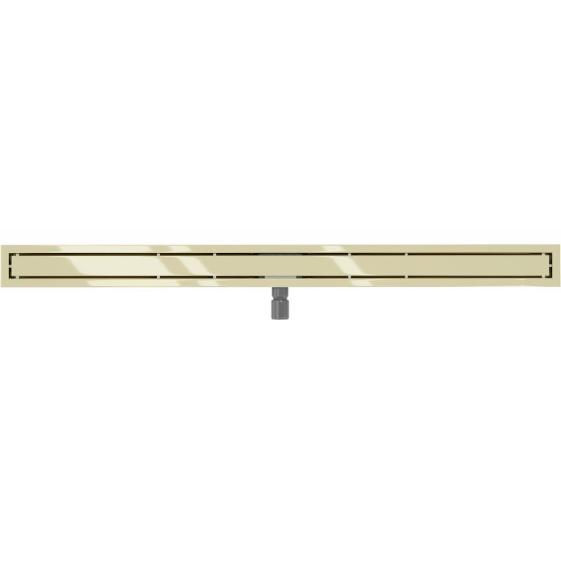 Mexen Flat M13 gulvafløb 130 cm i guld - 1 stk.