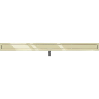 Mexen Flat M13 gulvafløb 130 cm i guld - 1 stk.
