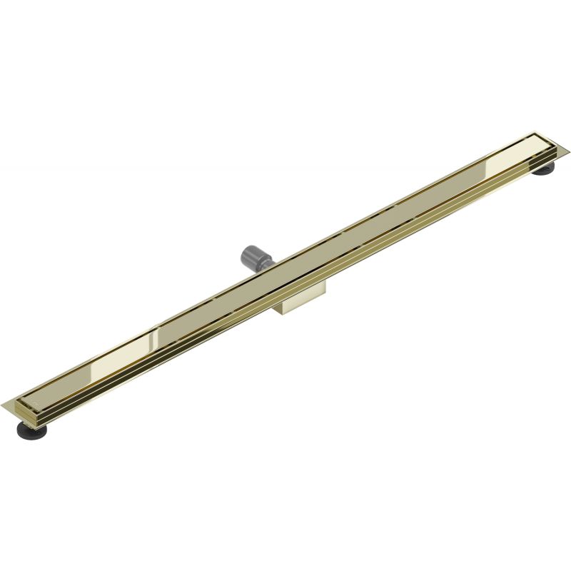 Mexen Flat M13 gulvafløb 160 cm i guld