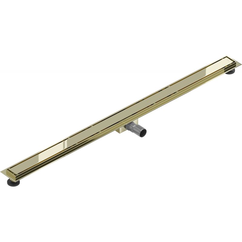 Mexen Flat M13 gulvafløb 160 cm i guld