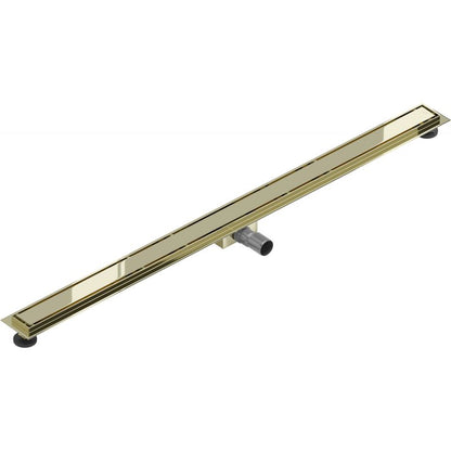 Mexen Flat M13 gulvafløb 160 cm i guld