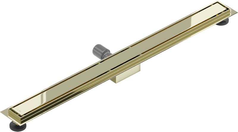 Mexen Flat M13 lineært gulvafløb i guld 80 cm, 1 stk