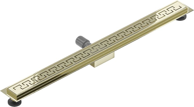 Mexen Flat M15 lineært gulvafløb i guld 80 cm, 1 stk