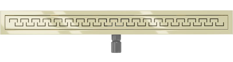 Mexen Flat M15 lineært gulvafløb i guld 80 cm, 1 stk
