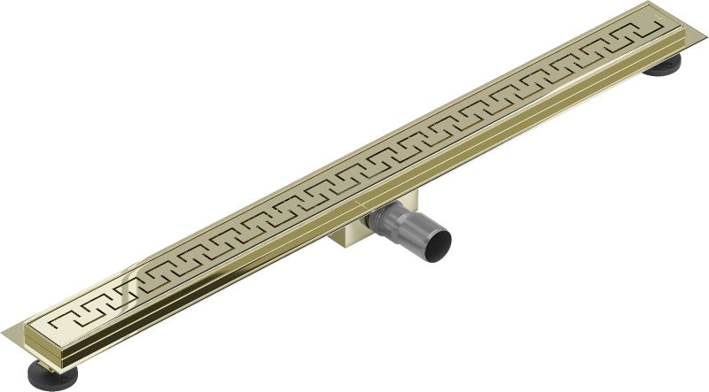 Mexen Flat M15 lineært gulvafløb i guld 80 cm, 1 stk