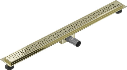 Mexen Flat M15 lineært gulvafløb i guld 80 cm, 1 stk