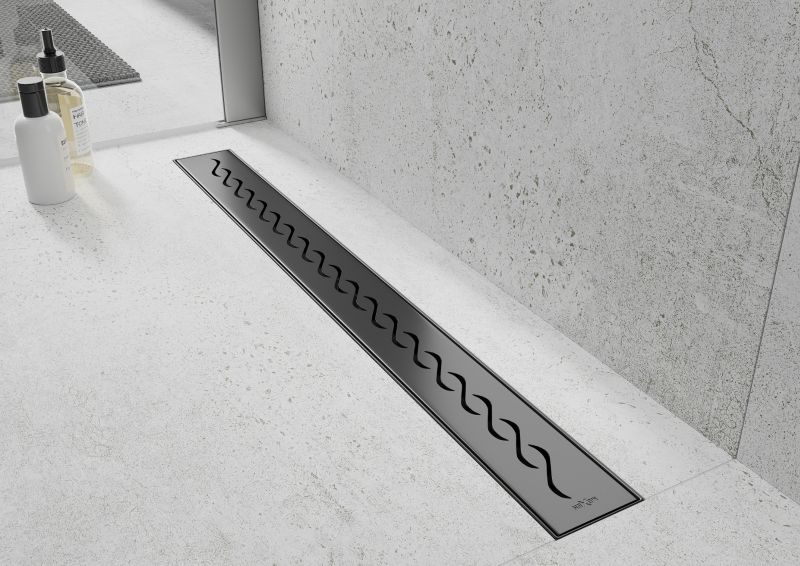 Mexen Flat M18 sort lineært afløb 60 cm 1 stk