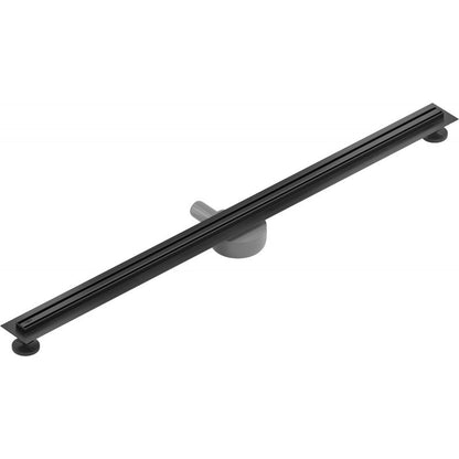 Mexen Flat slim lineært afløb i sort, 1 stk.