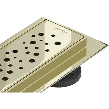 Mexen Flat gulvafløb i guld, 1 stk.