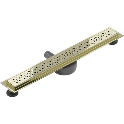 Mexen Flat gulvafløb i guld, 1 stk.