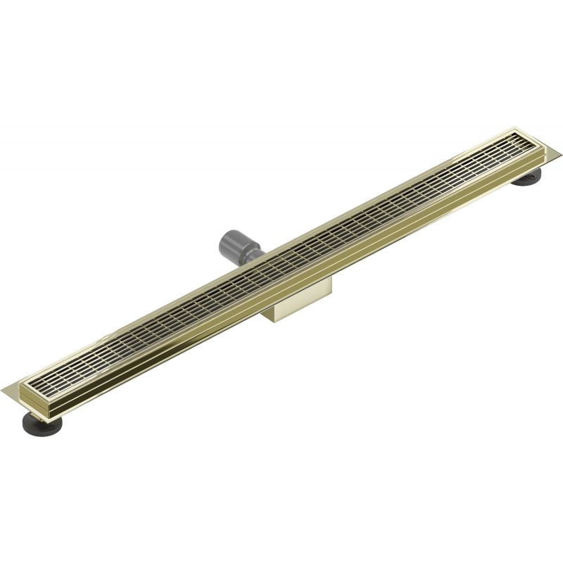 Mexen Flat gulvafløb i guldfinish 100 cm, 1 stk.