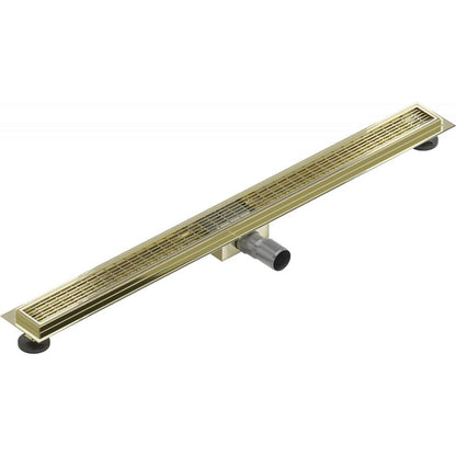 Mexen Flat gulvafløb i guldfinish 100 cm, 1 stk.