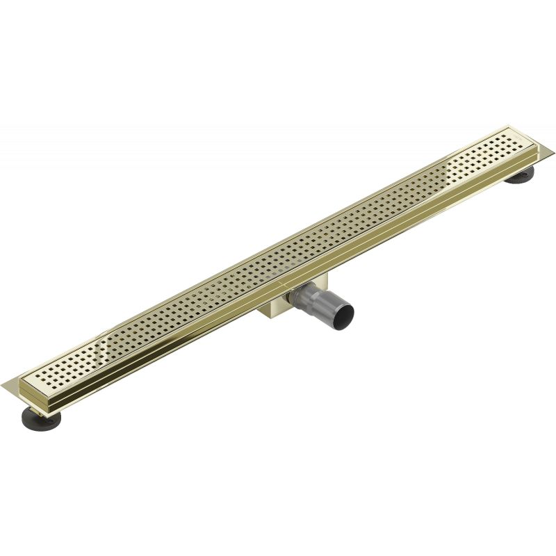 Mexen Flat gulvafløb 100 cm i guld, 1 stk.