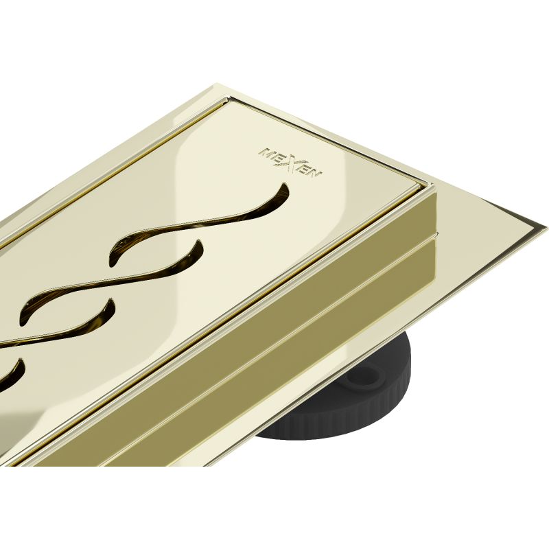 Mexen Flat lineært gulvafløb i guld 50 cm, 1 stk.