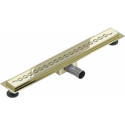 Mexen Flat lineært gulvafløb i guld 50 cm, 1 stk.
