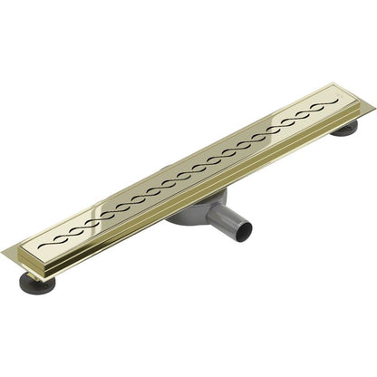 Mexen Flat lineært gulvafløb i guld 60 cm, 1 stk.