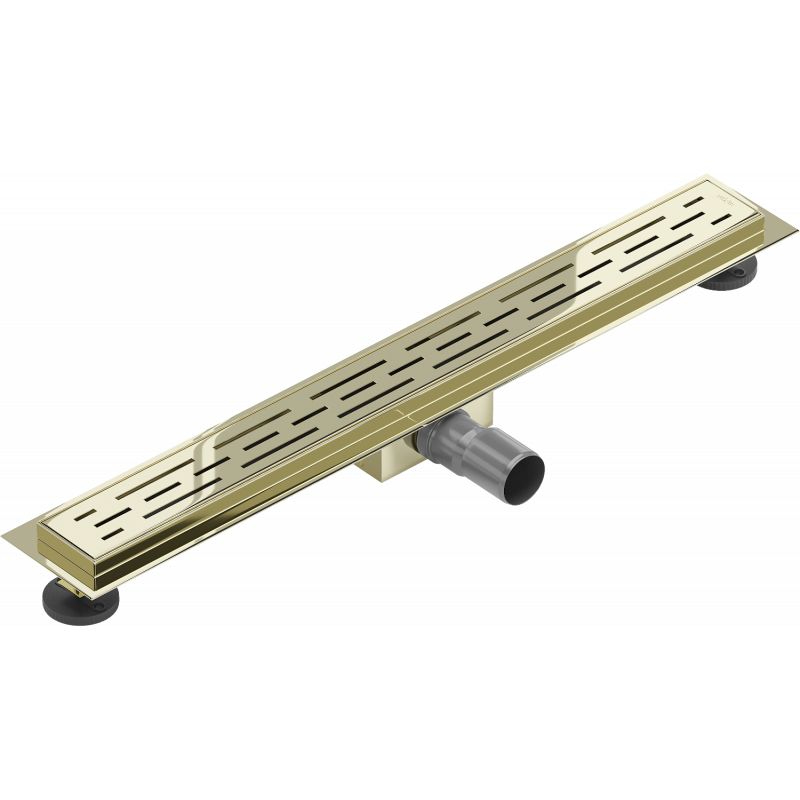 Mexen Flat gulvafløb 70 cm i guld, 1 stk.
