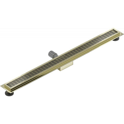 Mexen Flat gulvafløb 90 cm i guld, 1 stk.