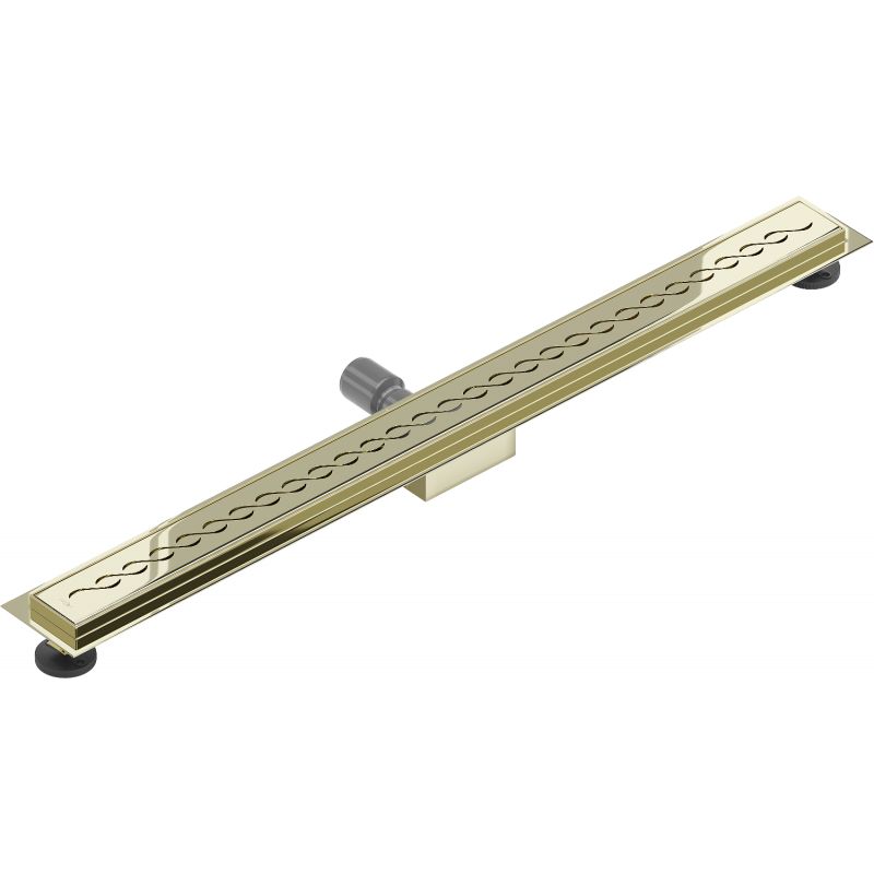 Mexen Flat gulvafløb 90 cm i guld, 1 stk.