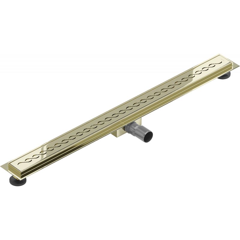 Mexen Flat gulvafløb 90 cm i guld, 1 stk.