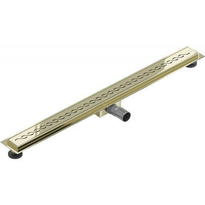 Mexen Flat gulvafløb 90 cm i guld, 1 stk.
