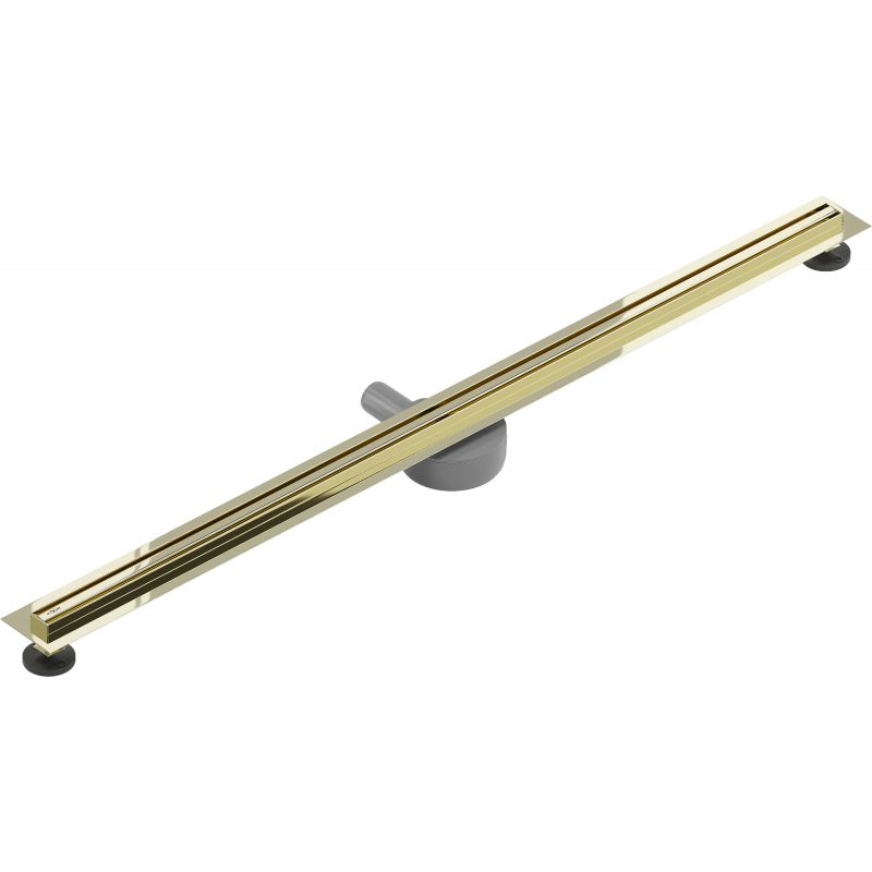 Mexen Slim lineært gulvafløb i guld 140 cm, 1 stk.