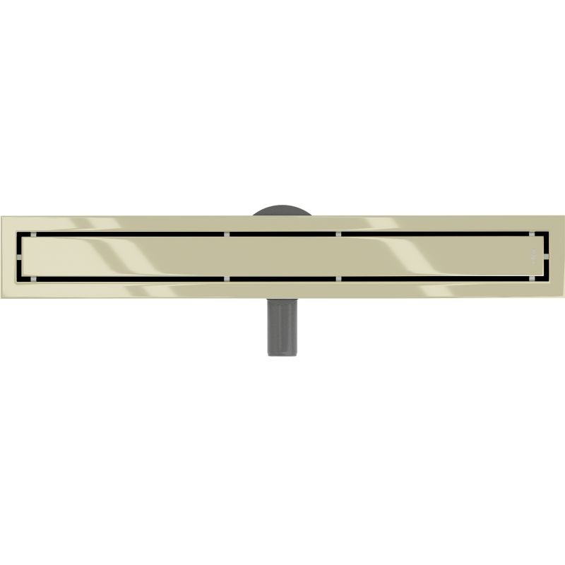 Drejelig lineær afløb Mexen Flat 360 guldfarvet 1 stk.