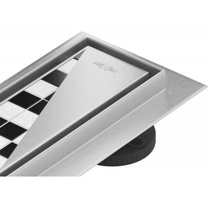 Rotationsbar lineær afløb Mexen Flat inox 1 stk.