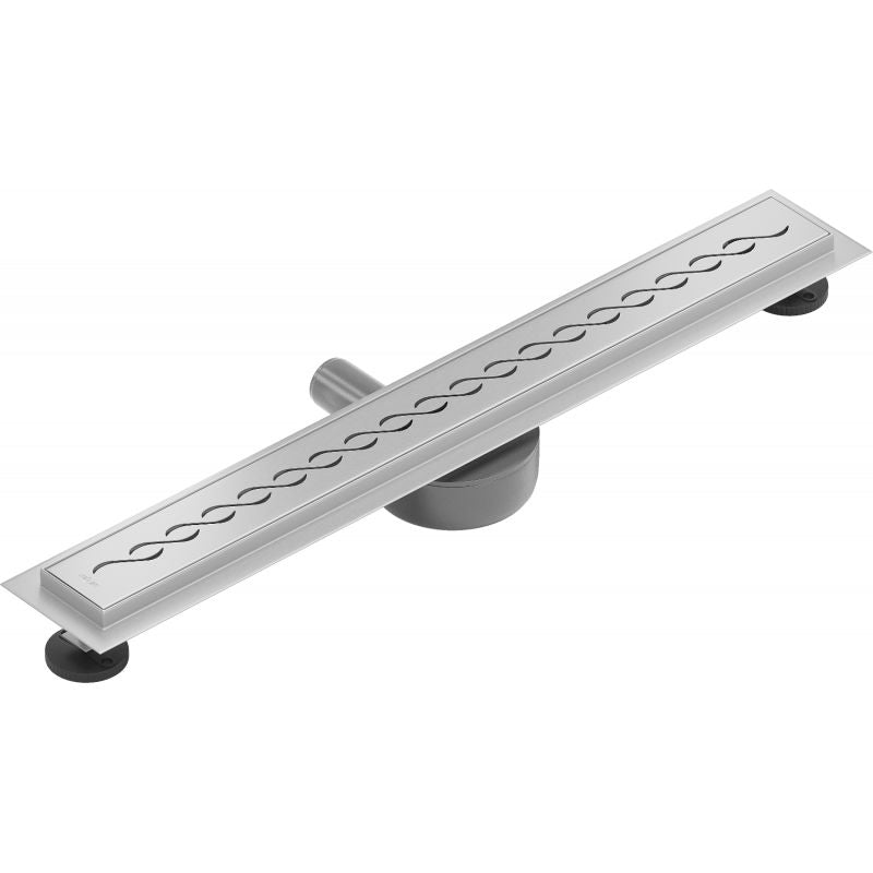 Drejelig lineær afløb Mexen Flat inox 50 cm, 1 stk.