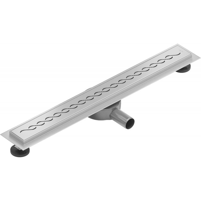 Drejelig lineær afløb Mexen Flat inox 50 cm, 1 stk.