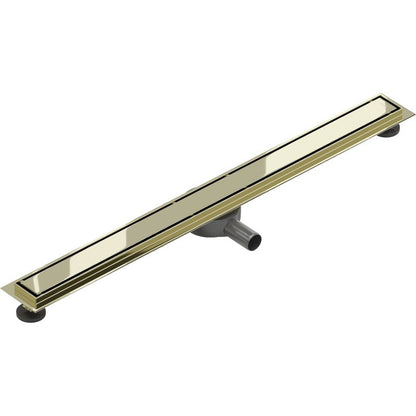 Mexen Flat roterbar gulvafløb 90 cm i guld, 1 stk.