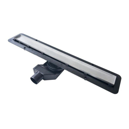Bravat Seamless 75 cm lineært bruseafløb med metalrist 2-i-1 krom 1 stk.