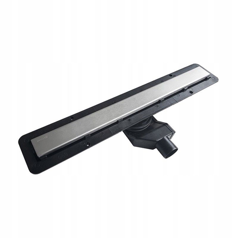 Bravat Seamless 75 cm lineært bruseafløb med metalrist 2-i-1 krom 1 stk.
