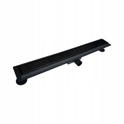 Breezz Veo Drain SS 70 cm lineært bruseafløb med tør sifon og 2-i-1 metalafdækning mat-sort 1 stk.
