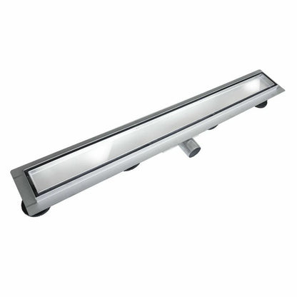 BVT Best Drain 80 cm lineært bruseafløb med metalafdækning 2-i-1 krom 1 stk.