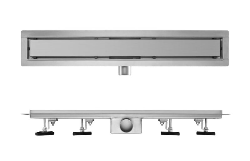 BVT Best Drain 80 cm lineært bruseafløb med metalafdækning 2-i-1 krom 1 stk.