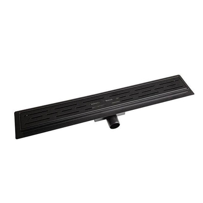BVT Black Matt Line Drain 60 cm lineært bruseafløb med metalrist i mat-sort