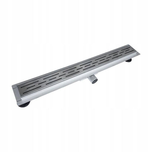 Line Steel Drain 60 cm lineært bruseafløb med kromdæksel, 1 stk.