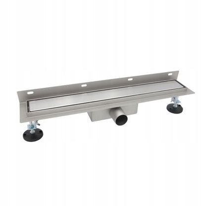 Durasan In Wall lineært bruseafløb 70 cm med metalafdækning 2-i-1 krom 1 stk.
