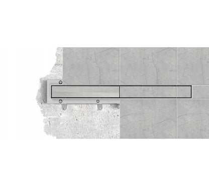Durasan Jenny Drain 70 cm lineært bruseafløb med metalrist 2-i-1 krom 1 stk.