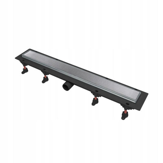 Durasan Jenny Drain 80 cm lineært bruseafløb med metalafdækning 2-i-1 krom 1 stk.