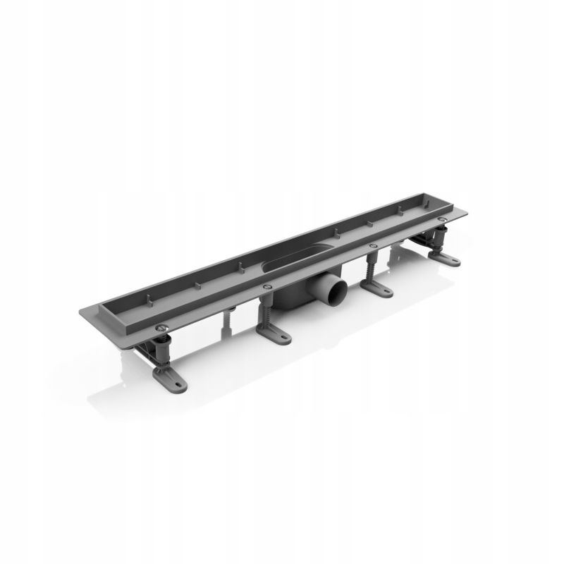 Kabi Smart Drain 50 cm lineært bruseafløb med metalrist 2-i-1 krom, 1 stk.