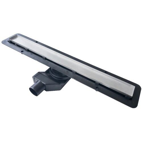 Pestan Confluo Frameless 55 cm lineært bruseafløb med metalafdækning 2-i-1 krom 1 stk.