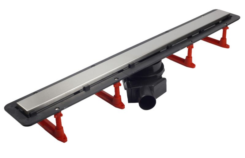 Pestan Confluo Frameless 55 cm lineært bruseafløb med metalafdækning 2-i-1 krom 1 stk.