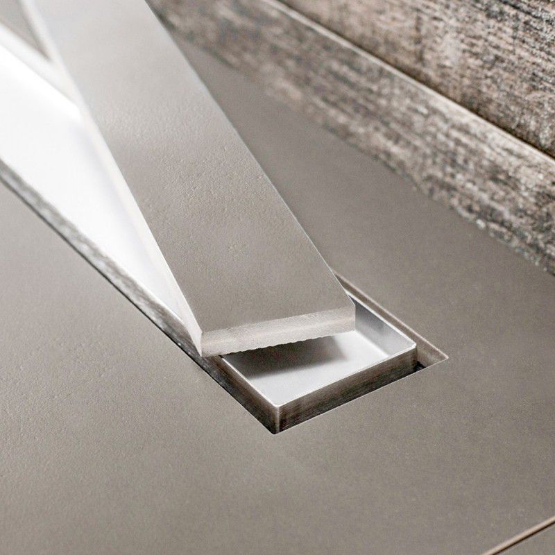 Pestan Confluo Frameless 55 cm lineært bruseafløb med metalafdækning 2-i-1 krom 1 stk.