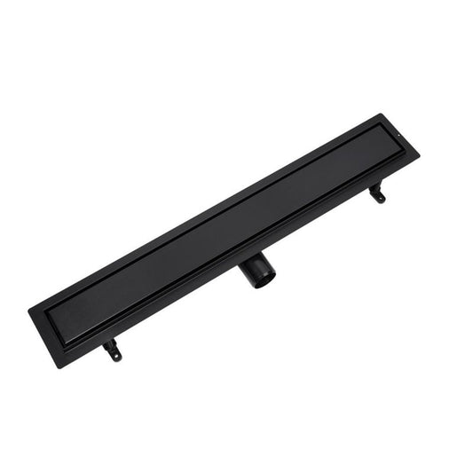 Vogi Duo lineært afløb med fliserist 70 cm sort 1 stk.
