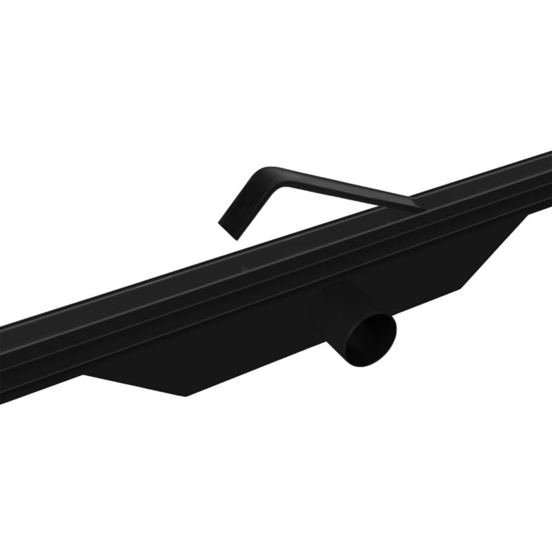 Vogi Ultra Slim smal lineær afløb 70 cm sort 1 stk.