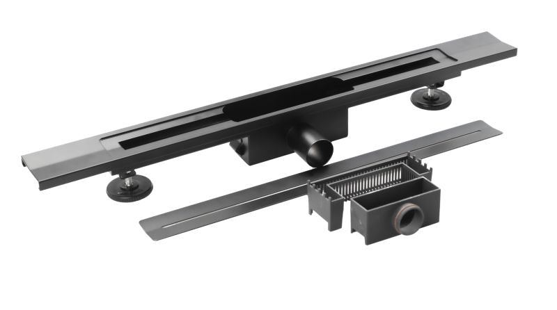 AVANGARDE bruseafløb 80 cm sort 1 stk.