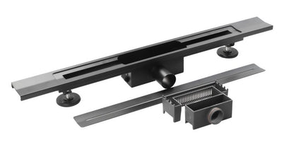 AVANGARDE bruseafløb 80 cm sort 1 stk.