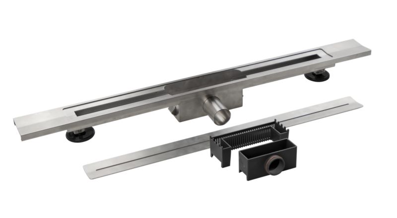 Avangarde BVT 80 cm bruseafløb i satin, 1 stk.